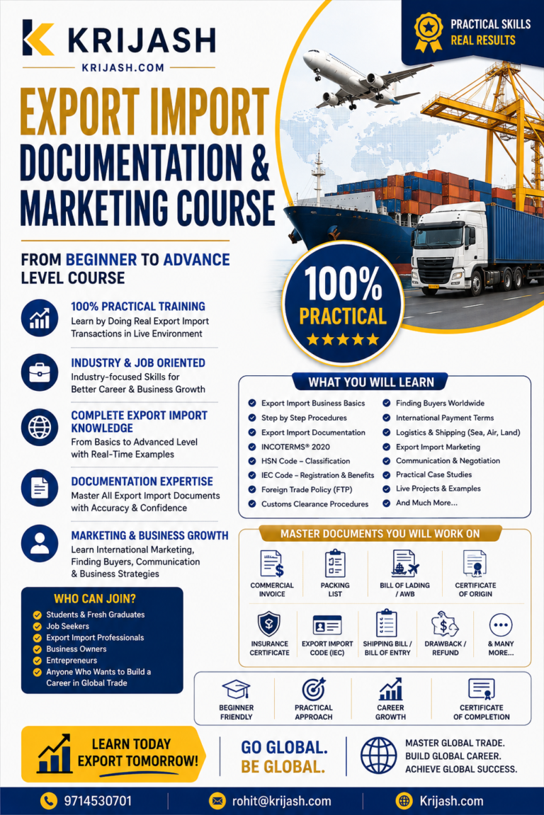 Master in Export–Import Course